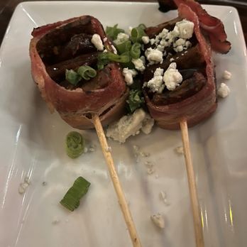 Eclipse di Luna - Buckhead - Brocheta de Chorizo (dates and chorizo wrapped in bacon) - Tapas Bars Near Me - Atlanta, Georgia Eclipse di Luna - Buckhead - Brocheta de Chorizo (dates and chorizo wrapped in bacon) - Tapas Bars Near Me - Atlanta, Georgia