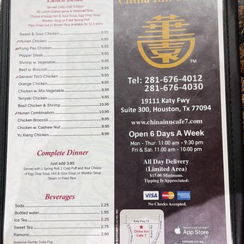 China Inn Cafe 7 - Menu - Chinese Near Me - Houston, Texas China Inn Cafe 7 - Menu - Chinese Near Me - Houston, Texas