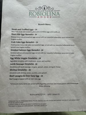 Menu photo 4 Robiolina Amore Edgewater, MD