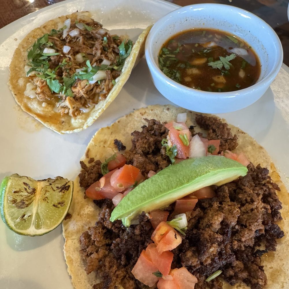 Las Gardenias - Pollo birria and chorizo taco (hand made tortillas) - Mexican Near Me - Milwaukee, Wisconsin Las Gardenias - Pollo birria and chorizo taco (hand made tortillas) - Mexican Near Me - Milwaukee, Wisconsin