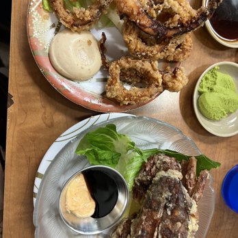 KuruKuru Sushi - Whole soft shell crab, ika karaage - Sushi Bars Near Me - Honolulu, Hawaii