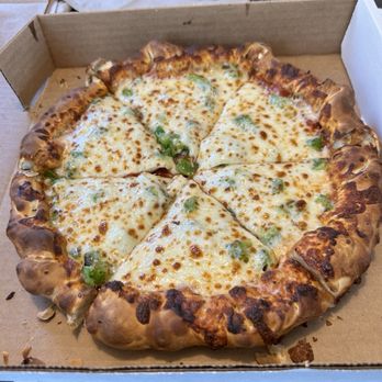 The Dough Shed - Ten inch Chicago style pizza from The Dough Shop with pepperoni and green peppers. - Pizza Near Me - West Jefferson, North Carolina The Dough Shed - Ten inch Chicago style pizza from The Dough Shop with pepperoni and green peppers. - Pizza Near Me - West Jefferson, North Carolina