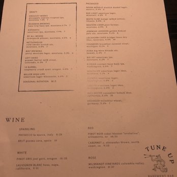 Tune Up - Beer and wine menu (July 2021) - Bars Near Me - Bozeman, Montana Tune Up - Beer and wine menu (July 2021) - Bars Near Me - Bozeman, Montana