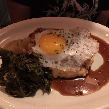 Salty Sow - Suckling Pig (pork roast, grits, greens and an egg) - American Near Me - Austin, Texas