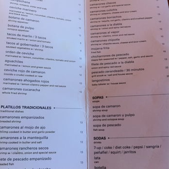 ConiSeafood - Menu (October 2011) - Mexican Near Me - Inglewood, California