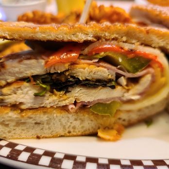 Vernon Diner - Cordon Bleu Panini side view.. - Diners Near Me - Vernon, Connecticut