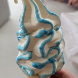 Blue Raspberry 'Flavor Burst' Soft Serve Blue Raspberry 'Flavor Burst' Soft Serve