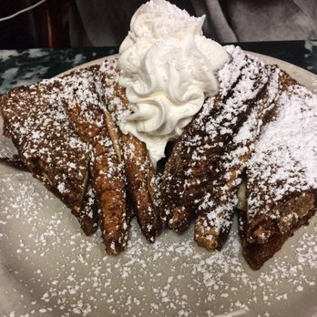 Clary's Cafe - The Elvis French Toast, with peanut butter & bananas (Clary's Cafe, Savannah, GA) - Breakfast & Brunch Near Me - Savannah, Georgia
