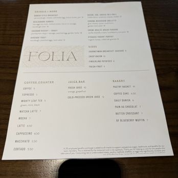 Folia Bar & Kitchen - 12/20/2025 brunch menu - Breakfast & Brunch Near Me - Healdsburg, California Folia Bar & Kitchen - 12/20/2025 brunch menu - Breakfast & Brunch Near Me - Healdsburg, California