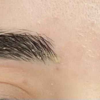 Jasmine's Eyebrow Threading - After getting my eyebrows done and getting cut 3 times (1 on the right, 2 on the left) - Eyelash Service Near Me - San Antonio, Texas Jasmine's Eyebrow Threading - After getting my eyebrows done and getting cut 3 times (1 on the right, 2 on the left) - Eyelash Service Near Me - San Antonio, Texas