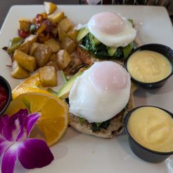 Ocean View Bar and Grill - Eggs Benedict Florentine