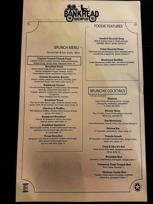 Menu photo 4 Bankhead Brewing Rowlett, TX