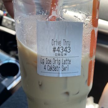 Dunkin' - Cake batter latte that doesn't taste like cake batter - Donuts Near Me - Kyle, Texas