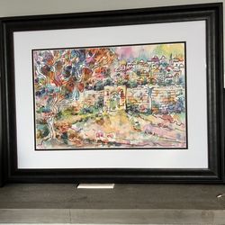 M&H Custom Framing & Gallery - The print is from Israel.