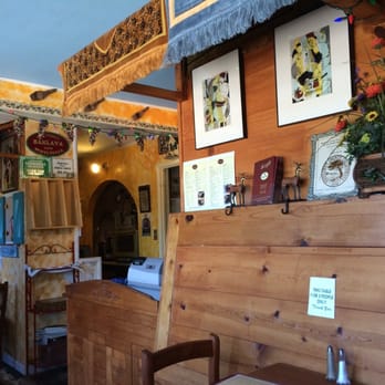 Paprika Cafe - Two window counters w 4 seats each, plus two duets make for cozy but comfortable quarters. - Mediterranean Near Me - Monterey, California