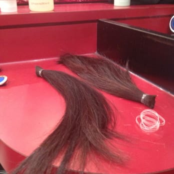 RedBloom Salon - Hair cut for donation by Rebecca. - Hair Salons Near Me - Calgary, Alberta