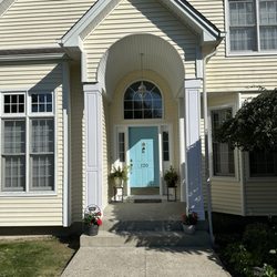 Castaldo Property Services - Before and after of the front columns !!!