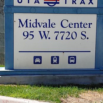 UTA Trax Midvale Center Station - Train Stations Near Me - Midvale, Utah