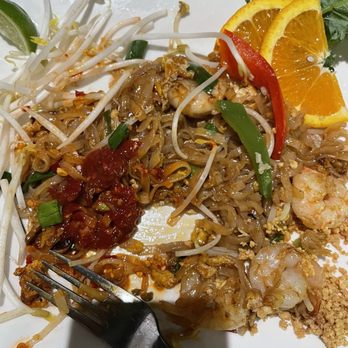 Andaman Asian Cuisine - Shrimp noodles with some hot sauce - Thai Near Me - St. Augustine, Florida Andaman Asian Cuisine - Shrimp noodles with some hot sauce - Thai Near Me - St. Augustine, Florida