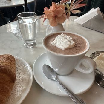 La Bomboniera - Hot chocolate with a side of whipped cream. - Cafes Near Me - New York, New York La Bomboniera - Hot chocolate with a side of whipped cream. - Cafes Near Me - New York, New York