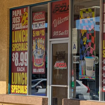 Papa Joe's Pizza - Lunch and drink specials - Pizza Near Me - Riverside, California