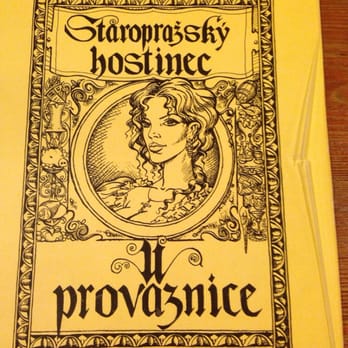 U Provaznice - The gorgeous front page of the menu - Czech Near Me - Prague, Puerto Rico