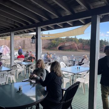 The Caves Restaurant - Outside seating - Seafood Near Me - Saint Martins, New Brunswick The Caves Restaurant - Outside seating - Seafood Near Me - Saint Martins, New Brunswick
