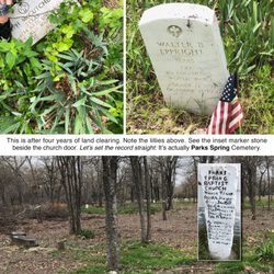 Small sample of the hundred of graves throughout the clearings.
