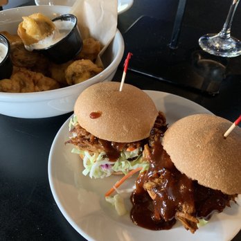 Fronk's - Pulled pork sandwiches and very good friend mushrooms!!! - Burgers Near Me - Bellflower, California