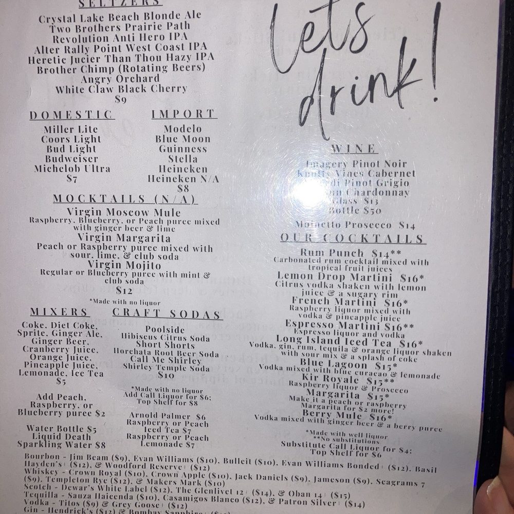 The Comedy Vault - Drink menu! - Comedy Clubs Near Me - Batavia, Illinois The Comedy Vault - Drink menu! - Comedy Clubs Near Me - Batavia, Illinois