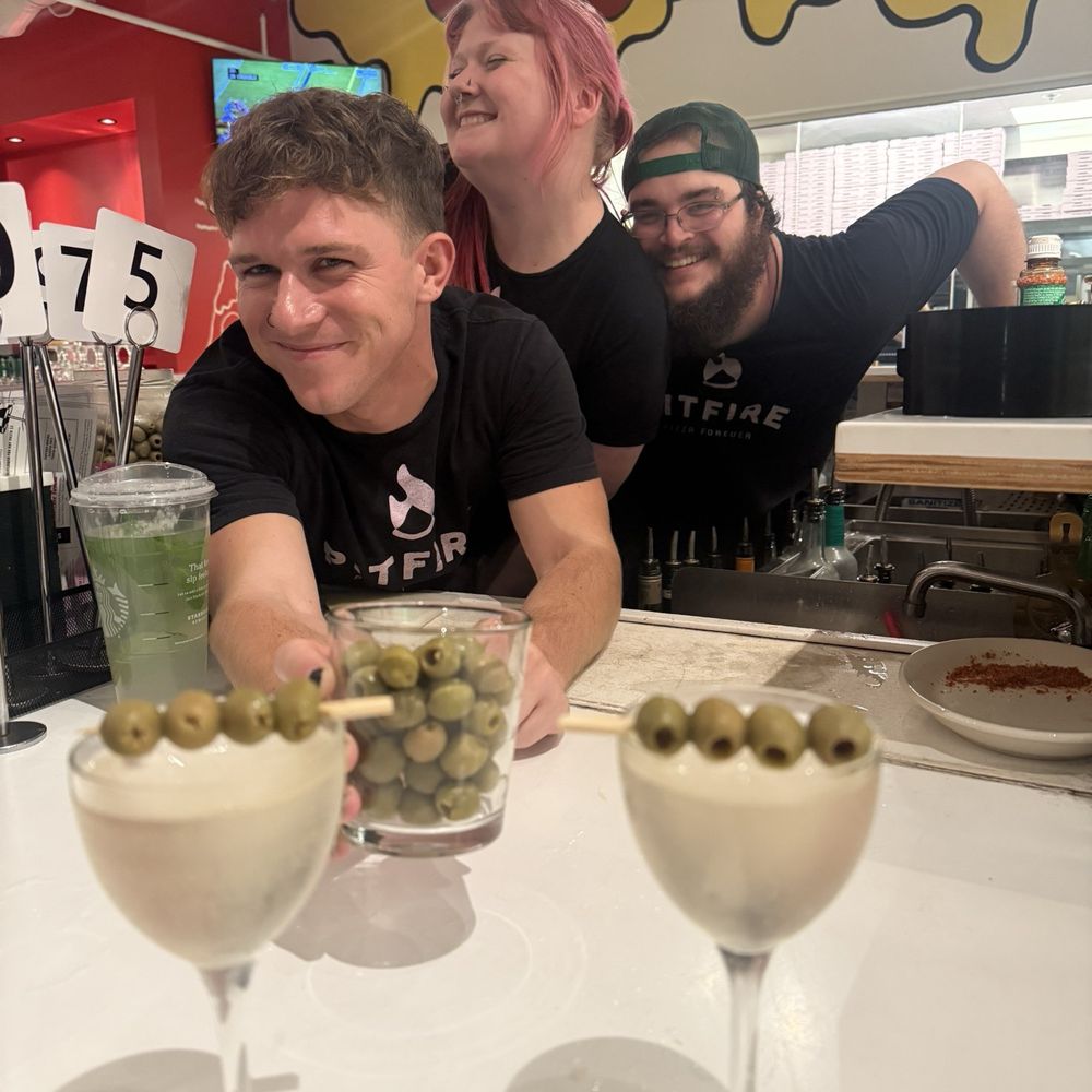 Pitfire Pizza - My delicious dirty martini with all the olives my heart desired! - Pizza Near Me - Carlsbad, California