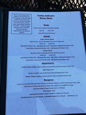Menu photo 1 Tommy Sullivan's Cafe Branford, CT Menu photo 1 Tommy Sullivan's Cafe Branford, CT