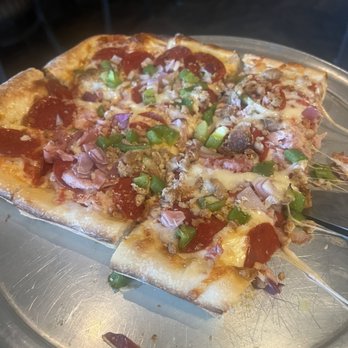 Pizza Mia - Deep dish pizza, P,H,S, onion and green pepper yum! - Pizza Near Me - Grand Blanc, Michigan Pizza Mia - Deep dish pizza, P,H,S, onion and green pepper yum! - Pizza Near Me - Grand Blanc, Michigan