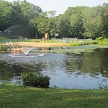 Sunfox Campground - Fresh water pond - great for fishing, swimming or a paddle boat ride! - Campgrounds Near Me - Lisbon, Connecticut