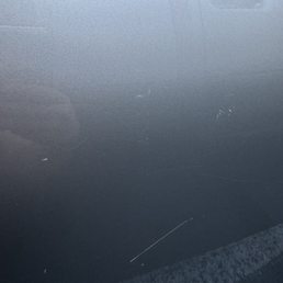 Some dents on the door Some dents on the door