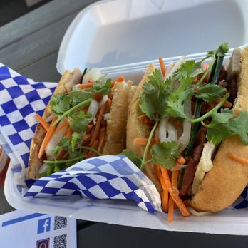 Astoria Bánh Mì - two sandwiches in a styrofoam container - Vietnamese Near Me - Warrenton, Oregon Astoria Bánh Mì - two sandwiches in a styrofoam container - Vietnamese Near Me - Warrenton, Oregon