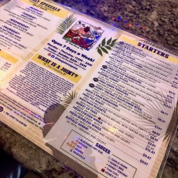 The Joint St. Pete - Menu - Sports Bars Near Me - Saint Petersburg, Florida