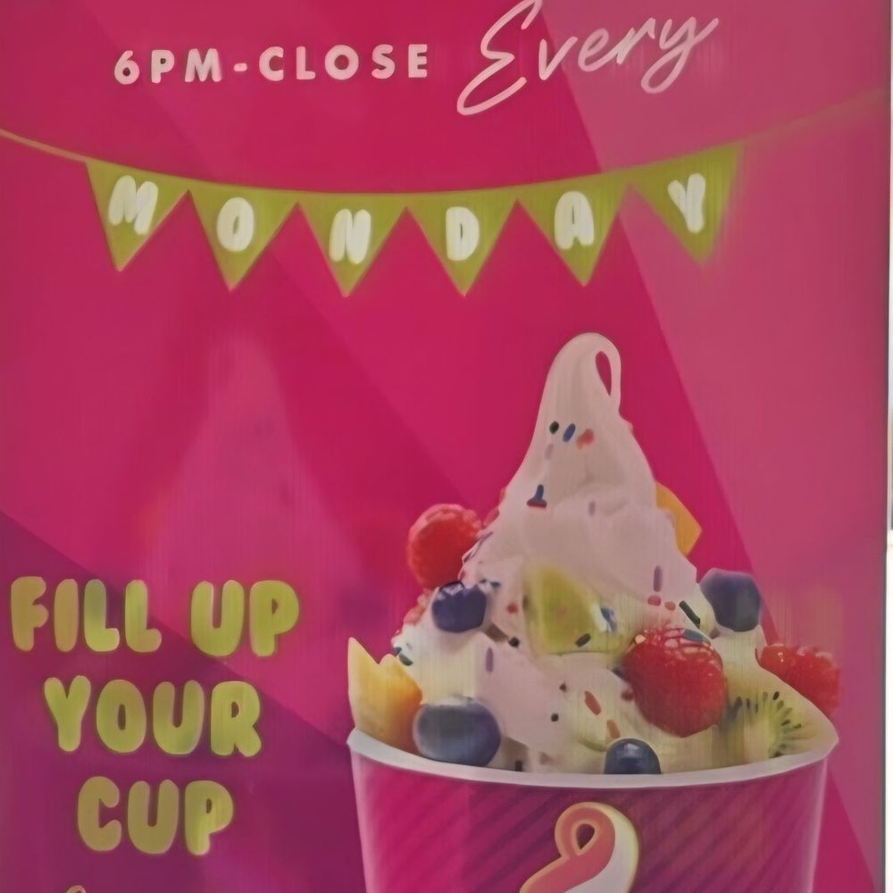 Menchie's - Special advertised at the store on Mondays - Ice Cream & Frozen Yogurt Near Me - El Cajon, California
