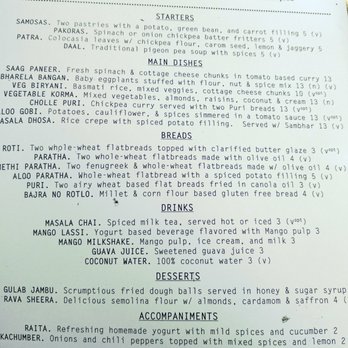 Shakahari - Menu - I like how they adapt it according to seasons to keep serving fresh food. - Indian Near Me - Old Saybrook, Connecticut