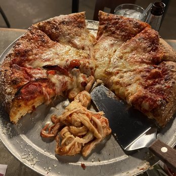 Uccello's - Standale/Walker - 12" thick crust pizza with roasted tomatoes on half - Pizza Near Me - Walker, Michigan Uccello's - Standale/Walker - 12" thick crust pizza with roasted tomatoes on half - Pizza Near Me - Walker, Michigan