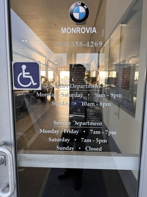 Bmw Of Monrovia 1425 Mountain Ave Monrovia Ca 91016null