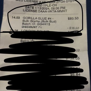 Prestige Cannabis - this is the receipt from my purchase showing how much he chagred us for a half ounce - Cannabis Clinics Near Me - Del City, Oklahoma Prestige Cannabis - this is the receipt from my purchase showing how much he chagred us for a half ounce - Cannabis Clinics Near Me - Del City, Oklahoma