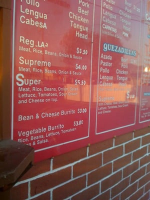 Menu photo 4 Julia's Taqueria Denair, CA