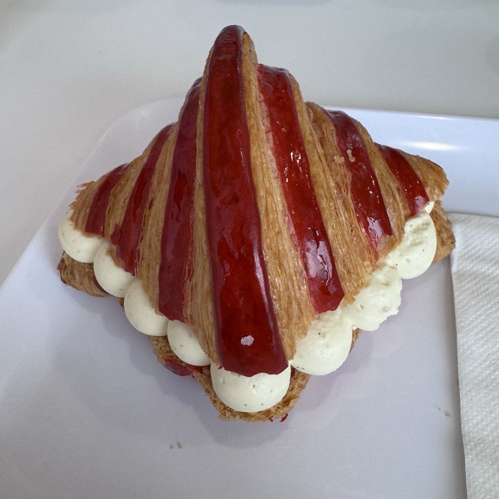 Strawberry croissant