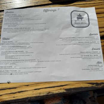 Dillon Beach Coastal Kitchen - Menu - New American Near Me - Dillon Beach, California Dillon Beach Coastal Kitchen - Menu - New American Near Me - Dillon Beach, California