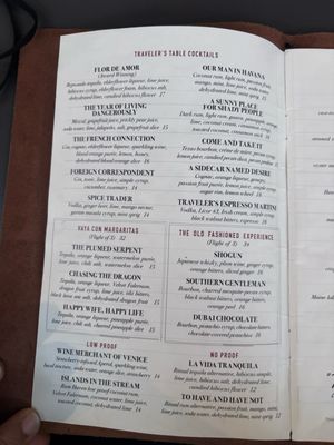 Menu photo 5 Traveler's Table Houston, TX