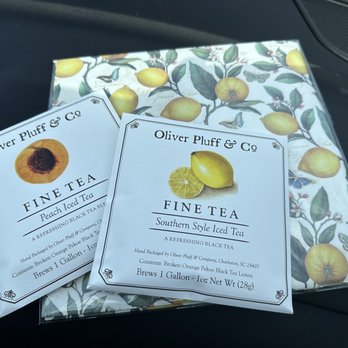 Crow & Cactus Co. - Two tea satchel and lemon print wrapping paper - Home Decor Near Me - Belton, Texas