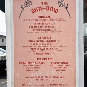 The Win-Dow Long Beach - Menu (9/2024) - Burgers Near Me - Long Beach, California The Win-Dow Long Beach - Menu (9/2024) - Burgers Near Me - Long Beach, California
