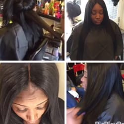 Custom lace closure done by Tina at Paparazzi Hair Studio