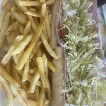Pizza Brothers - Ham and cheese with wonderful fries - Pizza Near Me - Auburndale, Florida